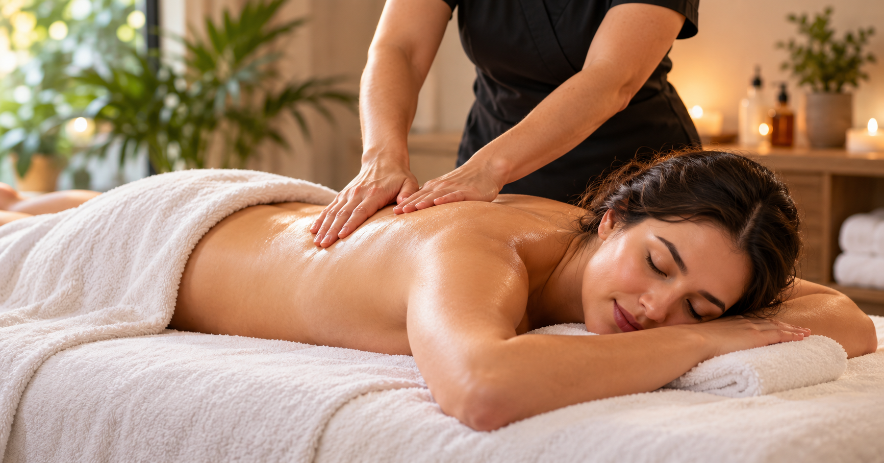 Swedish massage service in a professional massage setting